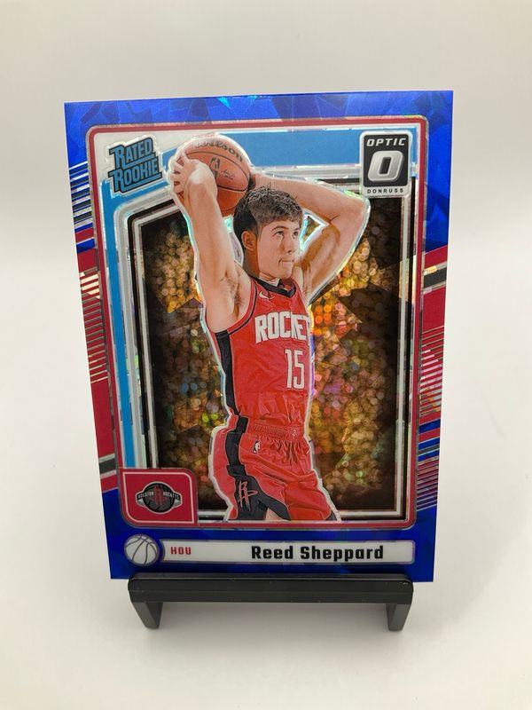 2024 DONRUSS REED SHEPPARD OPTIC PREVIEW BLUE ICE P-202