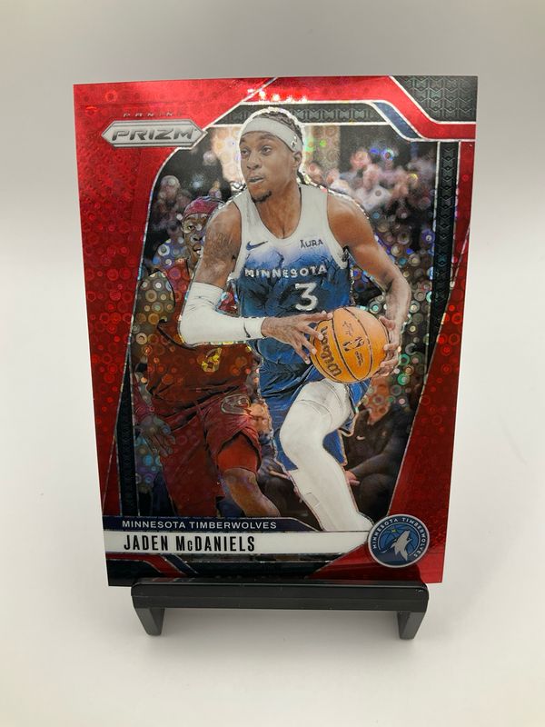 2024 PRIZM JADEN MCDANIELS RED FATBREAK /100 175