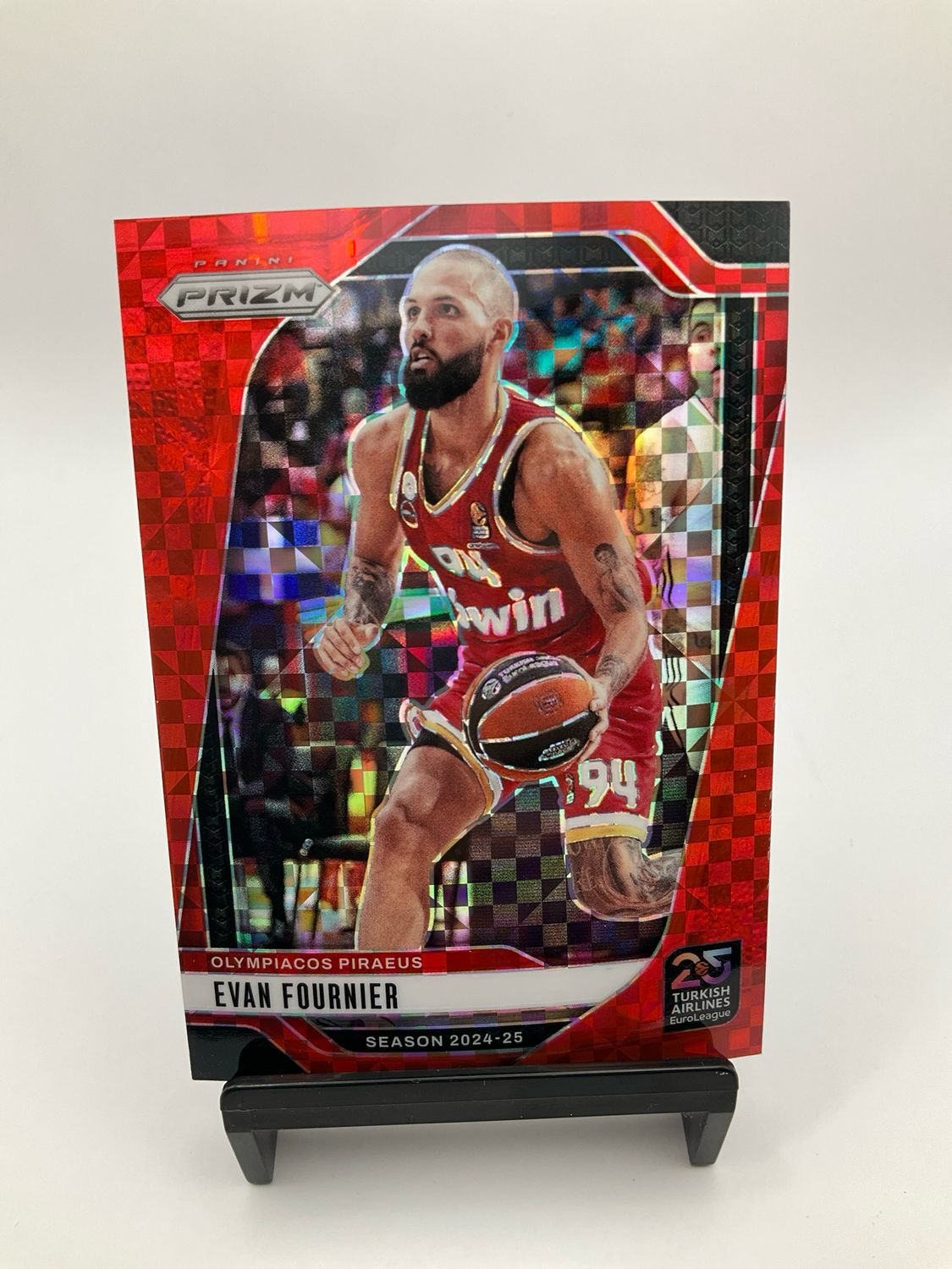 2024 PRIZM EUROLEAGUE EVAN FOURNIER /75 RED POWER 18