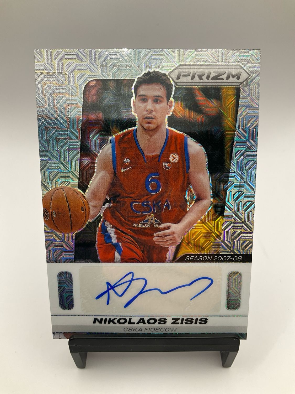 2024 PRIZM EUROLEAGUE NIKOLAOS ZISIS AUTO /25 MOJO PRS-ZIS