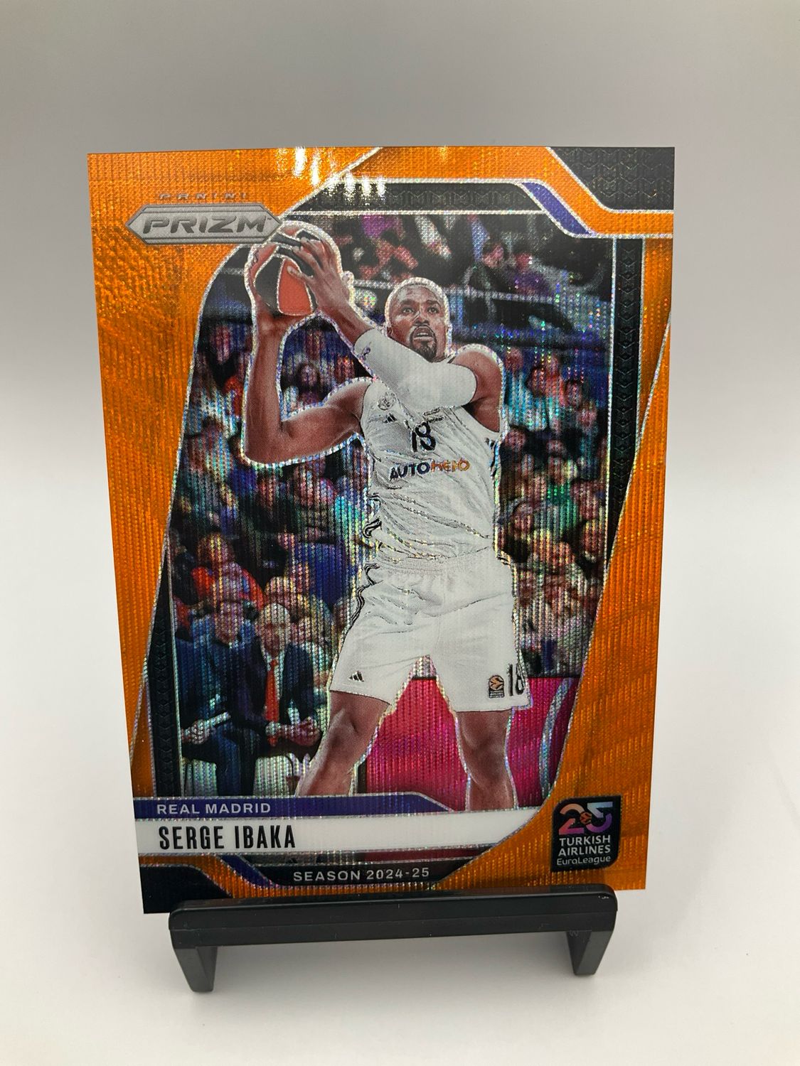 2024 PRIZM EUROLEAGUE SERGE IBAKA /60 ORANGE WAVE 65
