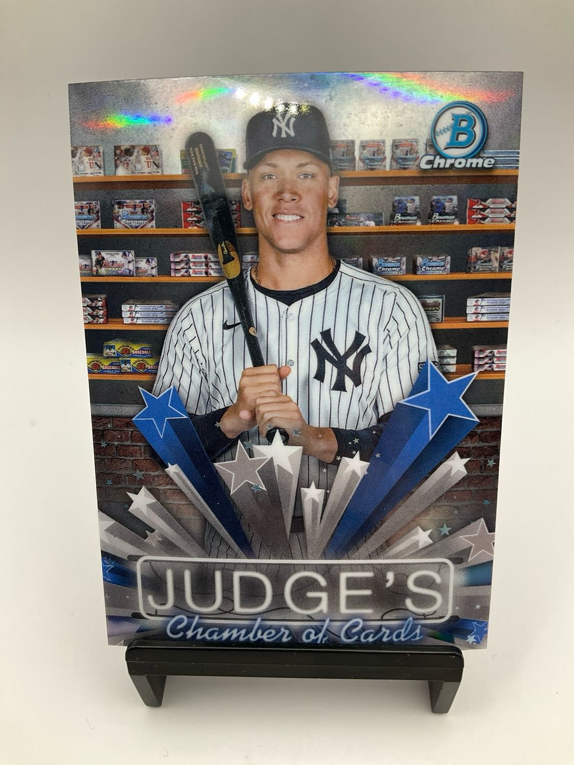 2025 BOWMAN CHROME AARON JUDGE JUDGE'S CHAMBER OF CARDS HS-11