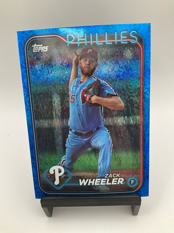 2024 TOPPS SERIES 1 ZACK WHEELER /999 BLUE FOIL 262