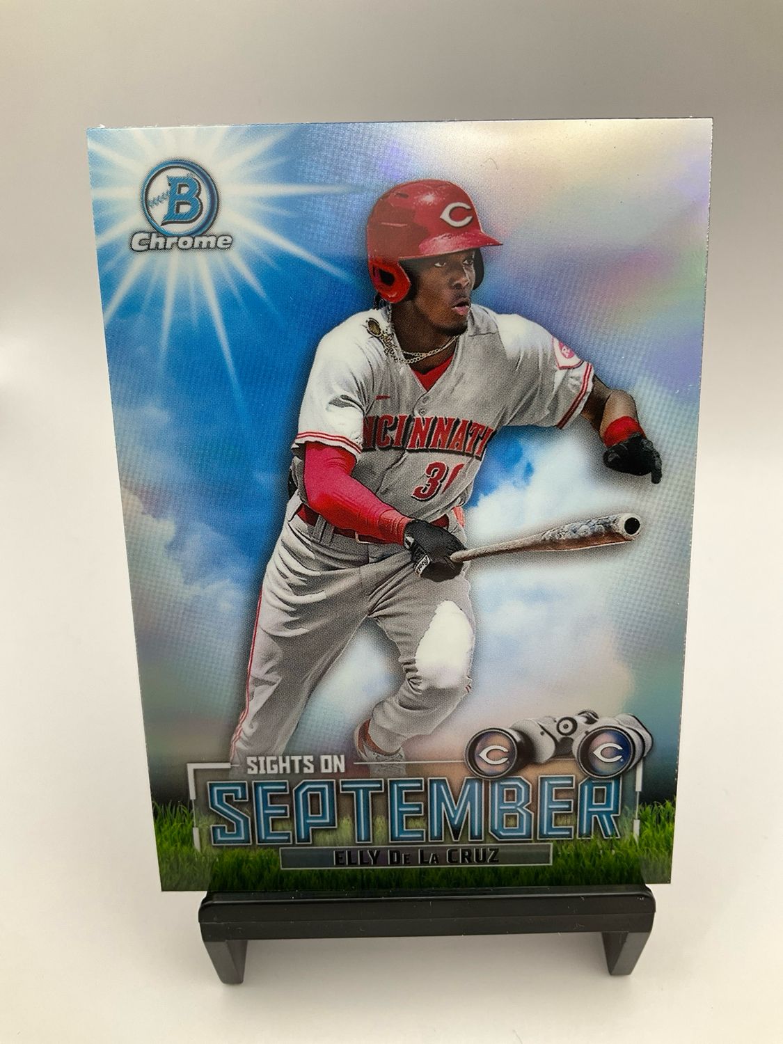 2023 BOWMNAN CHROME ELLY DE LA CRUZ SIGHTS ON SEPTEMBER REFRACTOR