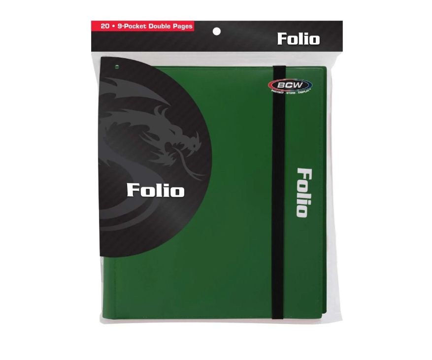 Green Folio 9-Pocket Binder