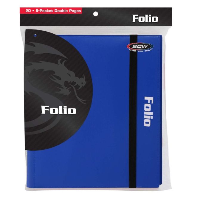 Blue Folio 9-Pocket Binder
