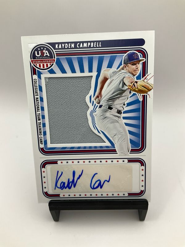 2024 USA STARS &amp; STRIPES KAYDEN CAMPBELL /199 PATCH AUTO SS-KC