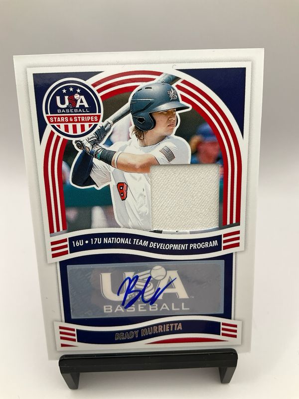 2024 USA STARS &amp; STRIPES BRADY MURRIETTA PATCH AUTO NTS-BM