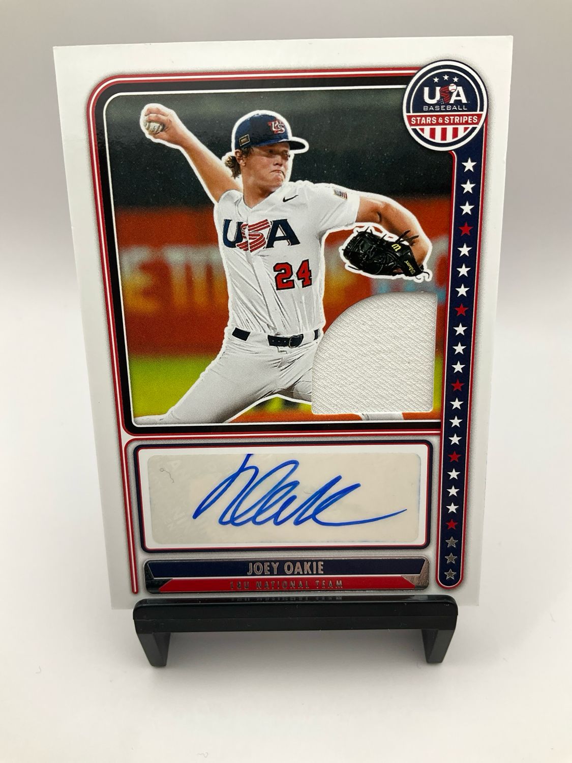 2024 USA STARS &amp; STRIPES JOEY OAKIE /199 PATCH AUTO NTS-JO