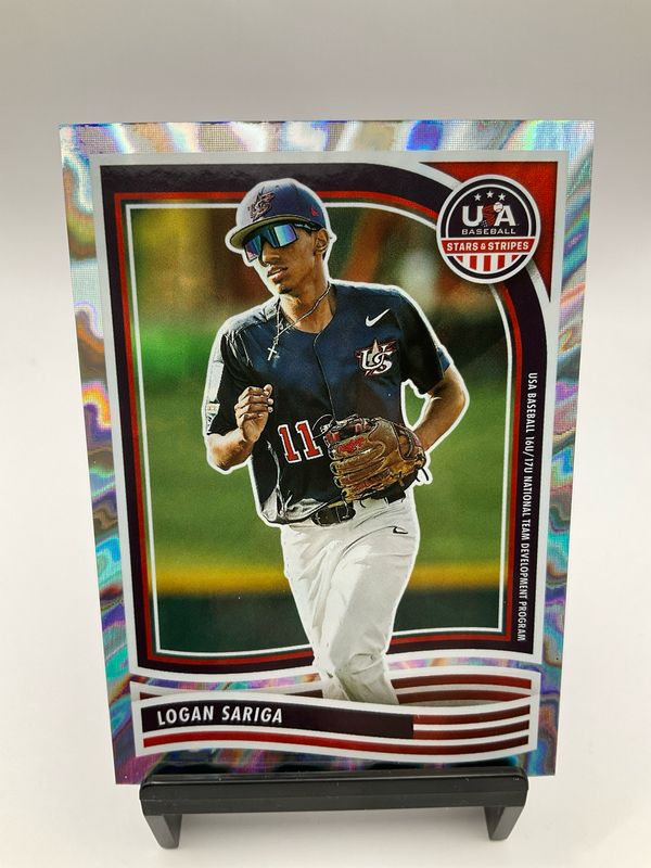 2024 USA STARS &amp; STRIPES LOGAN SARIGA /30 NO.179