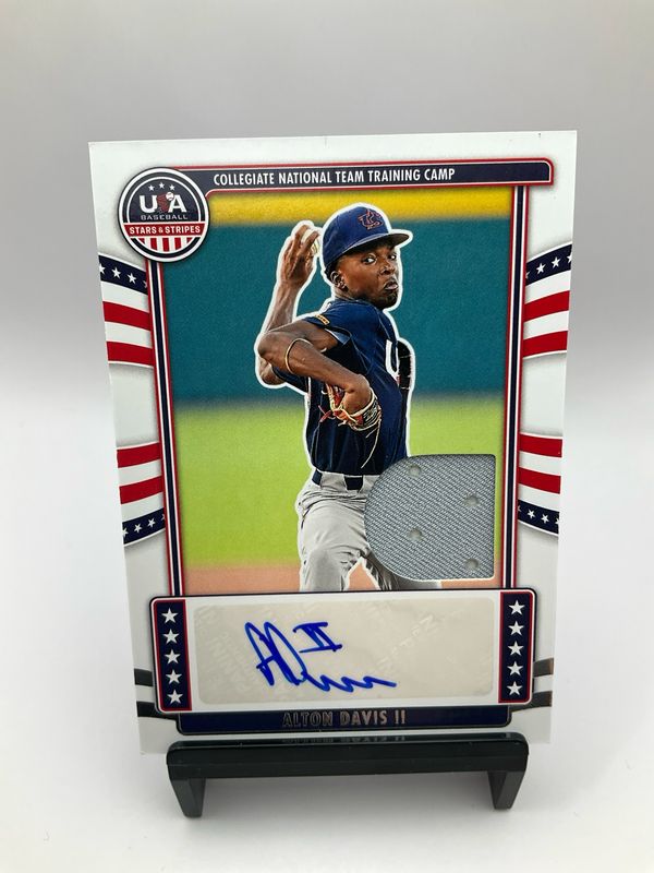 2024 USA STARS &amp; STRIPES ALTON DAVIS /199 PATCH AUTO NTS-AD