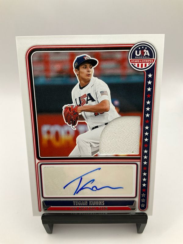 2024 USA STARS &amp; STRIPES TEGAN KUHNS /199 PATCH AUTO NTS-TK