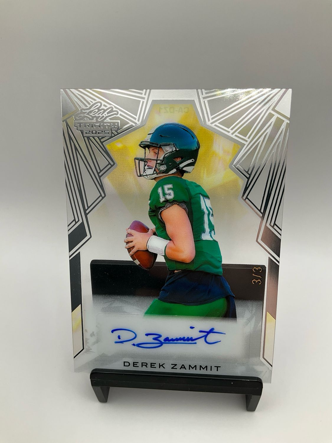 2025 LEAF TRINITY ACETATE AUTO DEREK ZAMMIT /3 CA-DZ1