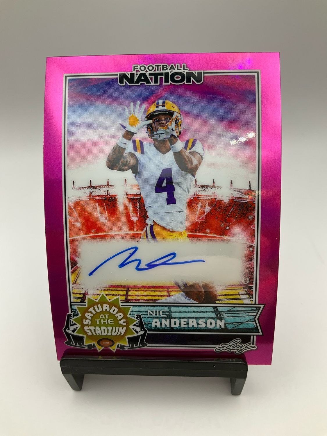 2025 LEAF FOOTBALL NATION AUTO NIC ANDERSON /6 SA-NA1