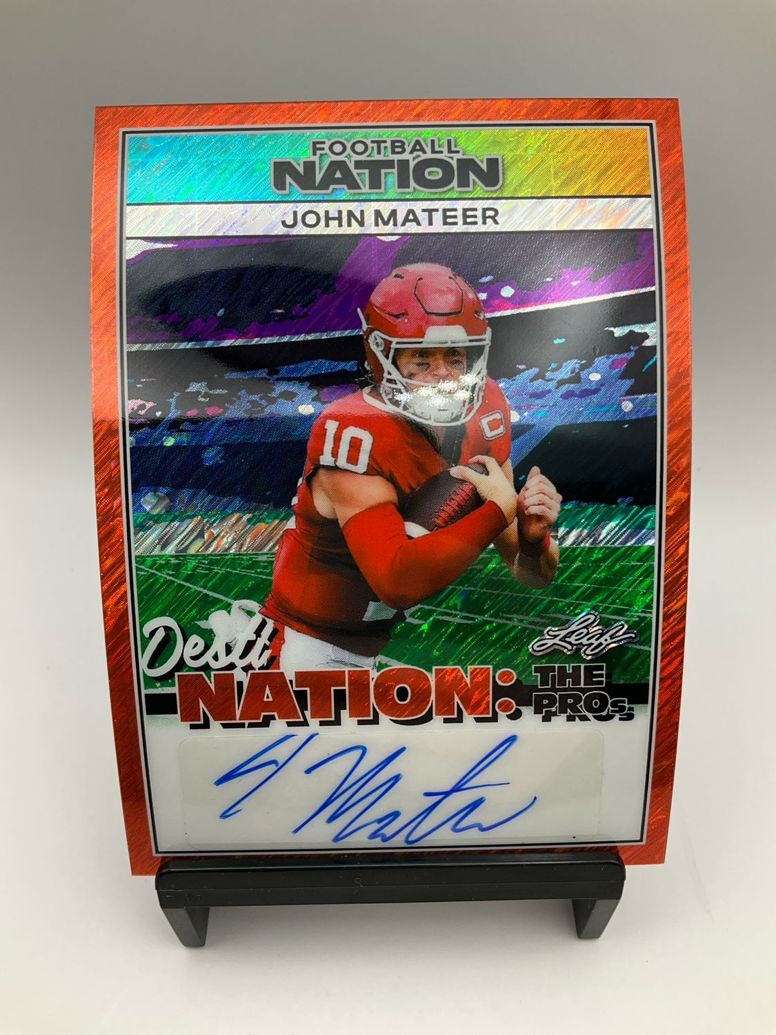 2025 LEAF FOOTBALL NATION AUTO JOHN MATEER /4 DPA-JM1