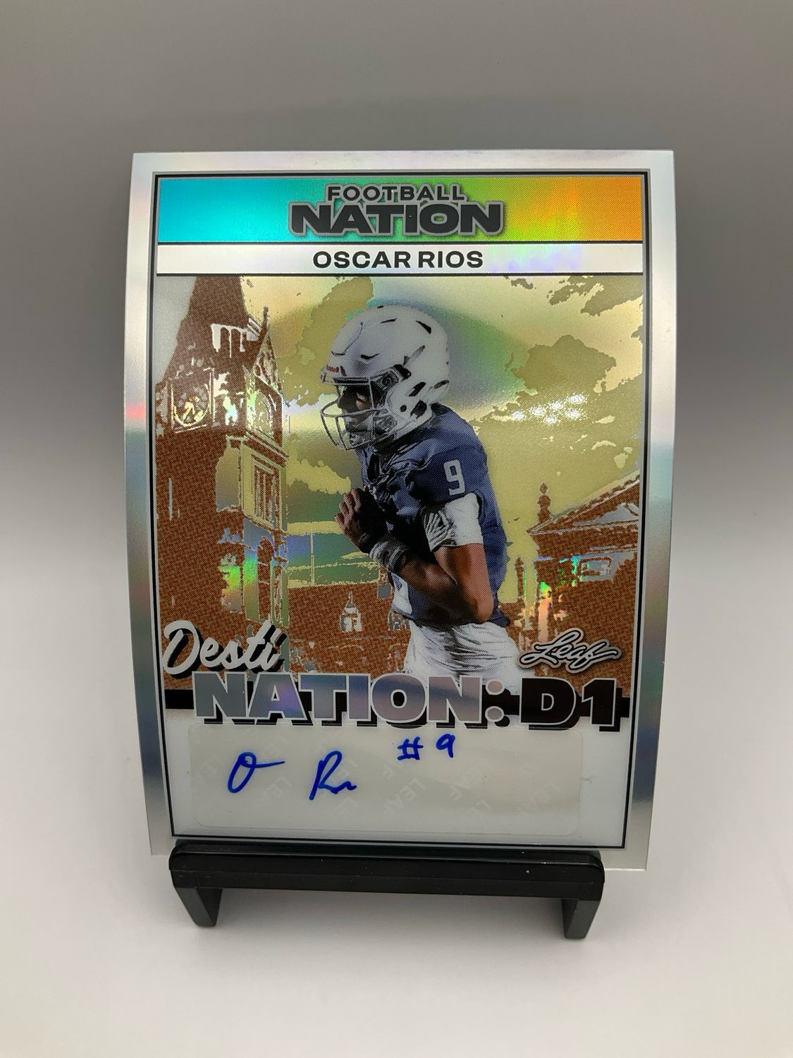 2025 LEAF FOOTBALL NATION AUTO OSCAR RIOS /15 D1A-OR1