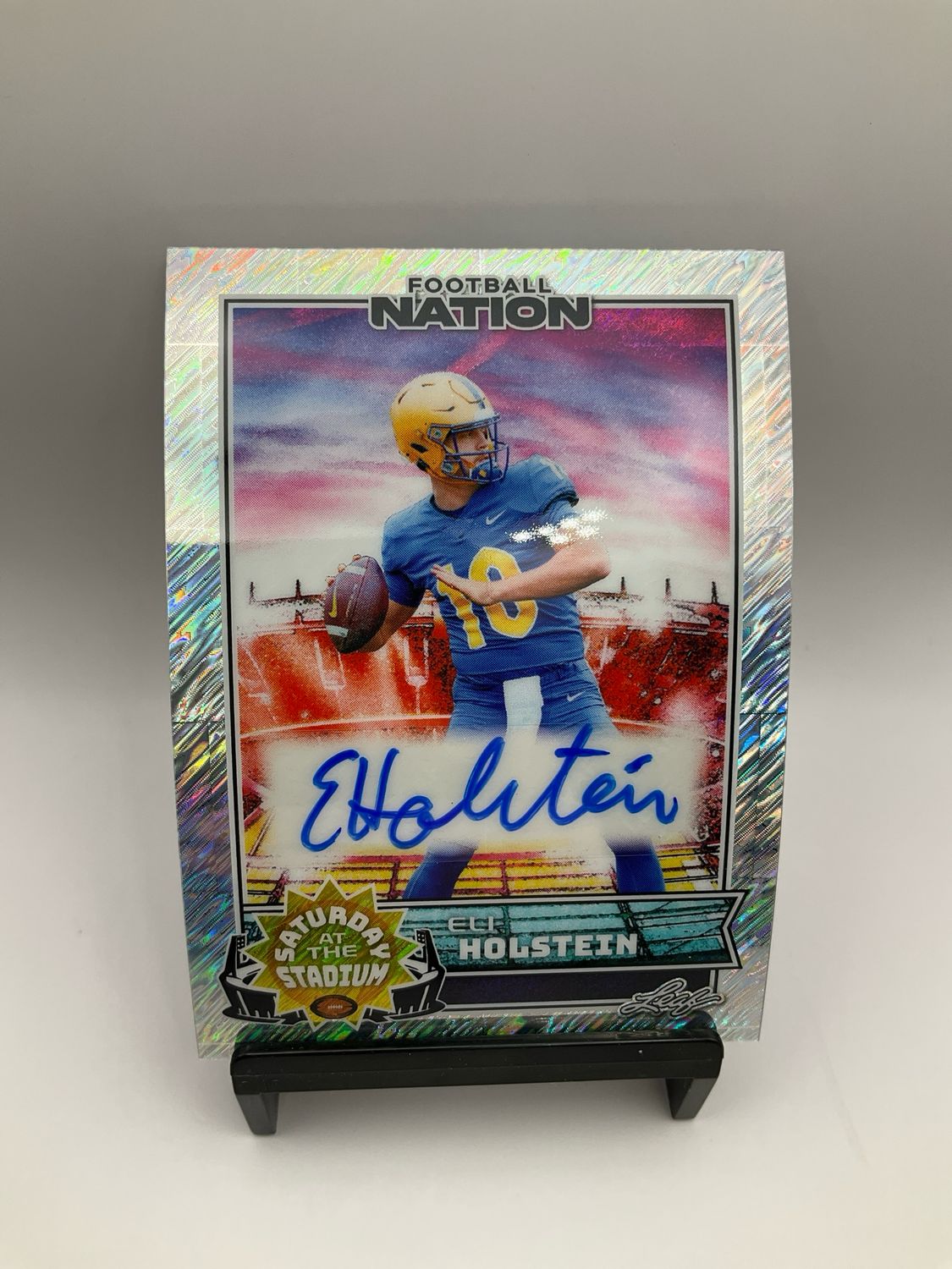 2025 LEAF FOOTBALL NATION AUTO ELI HOLSTEIN /15 SA-EH1