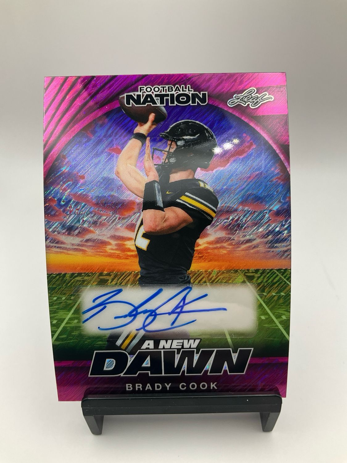 2025 LEAF FOOTBALL NATION AUTO BRADY COOK /6 NA-BC2