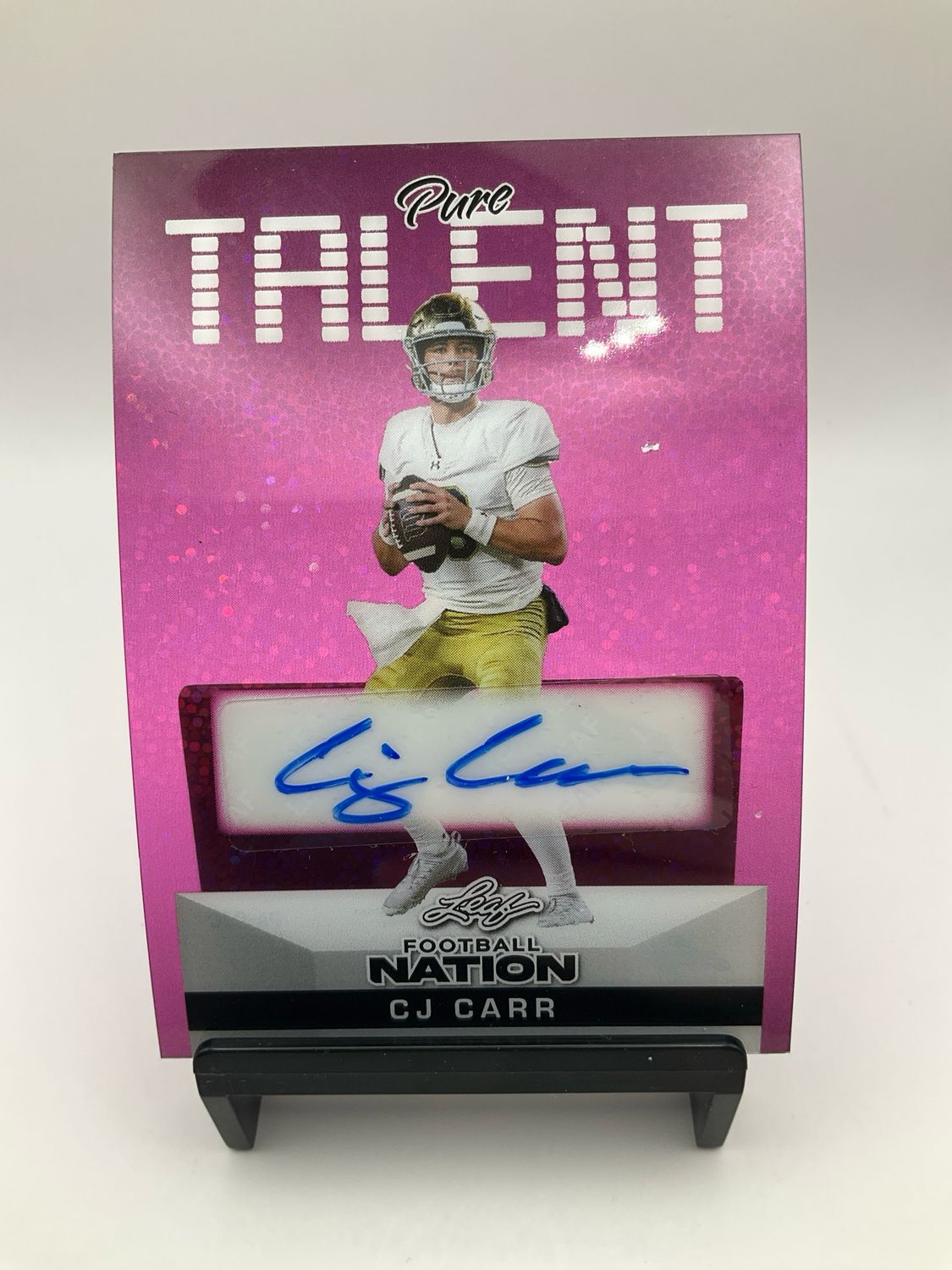 2025 LEAF FOOTBALL NATION AUTO CJ CARR /6 PA-CJC