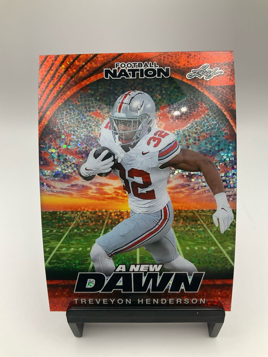 2025 LEAF FOOTBALL NATION TREVEYON HENDERSON 1/1 NB-198