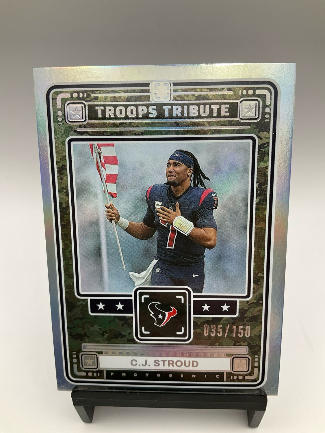 2024 PHOTOGENIC CJ STROUD /150 TROOPS TRIBUTE 7