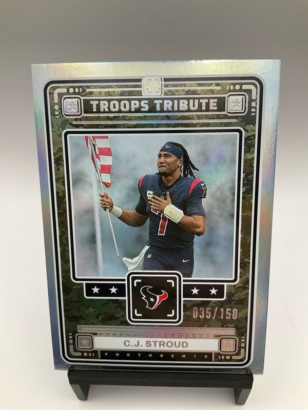 2024 PHOTOGENIC CJ STROUD /150 TROOPS TRIBUTE 7