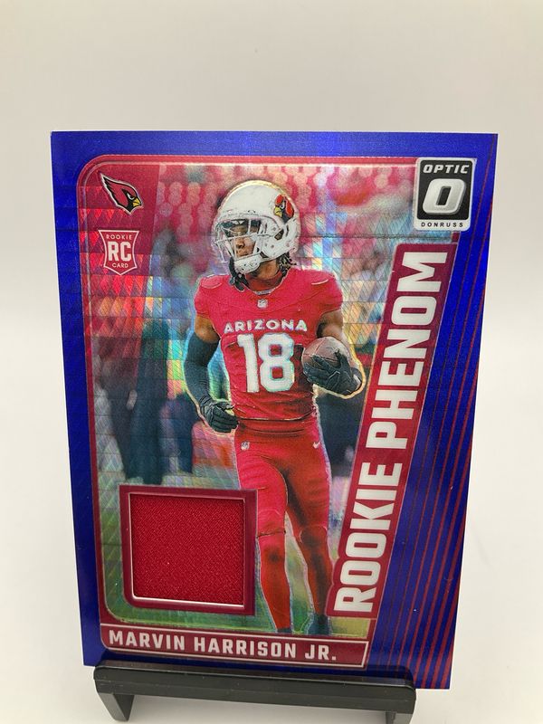 2024 OPTIC MARVIN HARRISON JR ROOKIE PHENOM BLUE HYPER RPB-MHJ