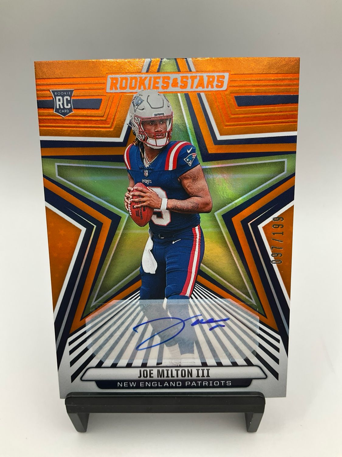 2024 ROOKIES &amp; STARS JOE MILTON III /199 ORANGE AUTO 155