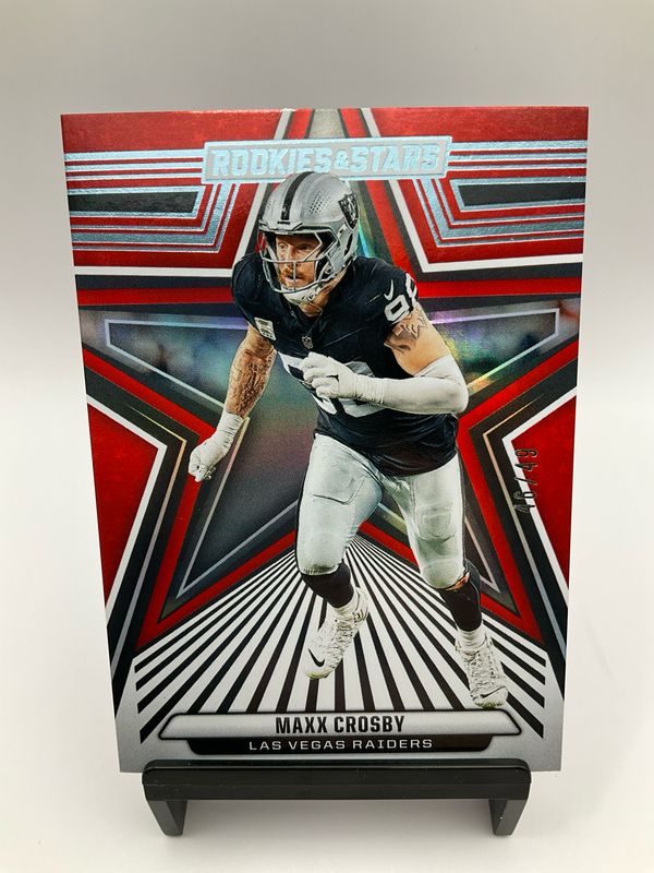 2024 ROOKIES &amp; STARS MAX CROSBY /49 RED 50