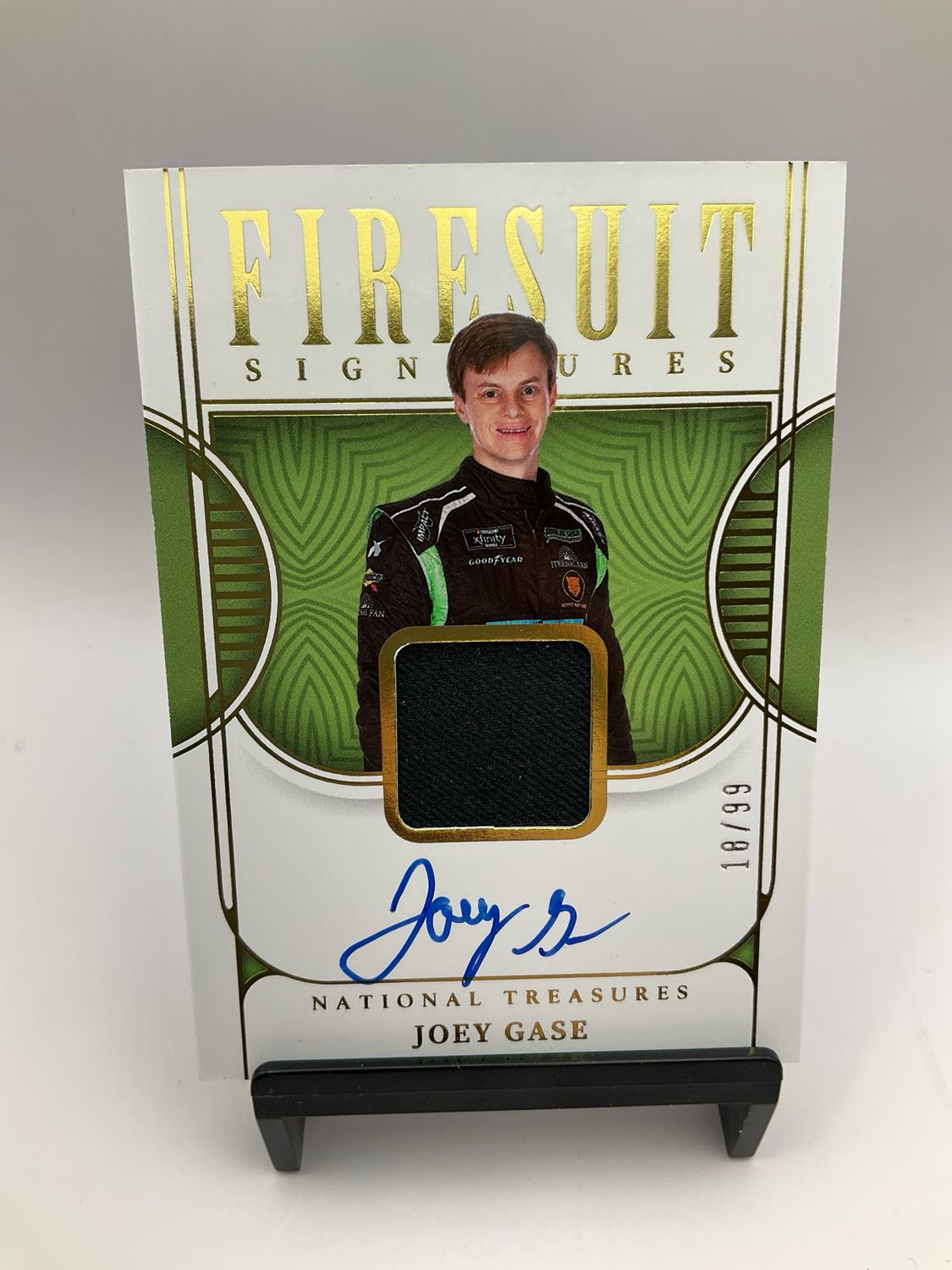 2023 NATIONAL TREASURES JOEY GASE /99 FIRESUIT SIGNATURES FS-JGS