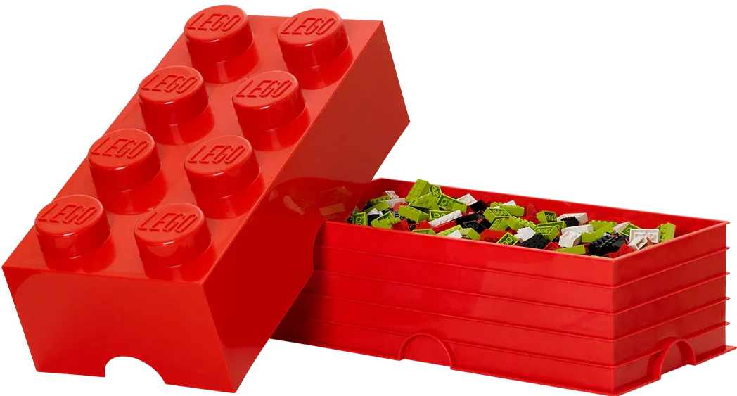 LEGO Storage Brick 8 Bright Red
