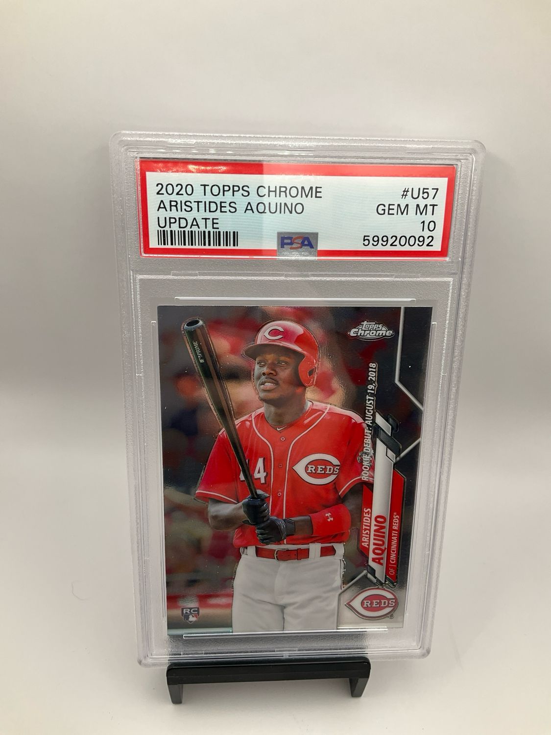 2020 TOPPS CHROME ARISTIDES AQUINO U-57 PSA 10