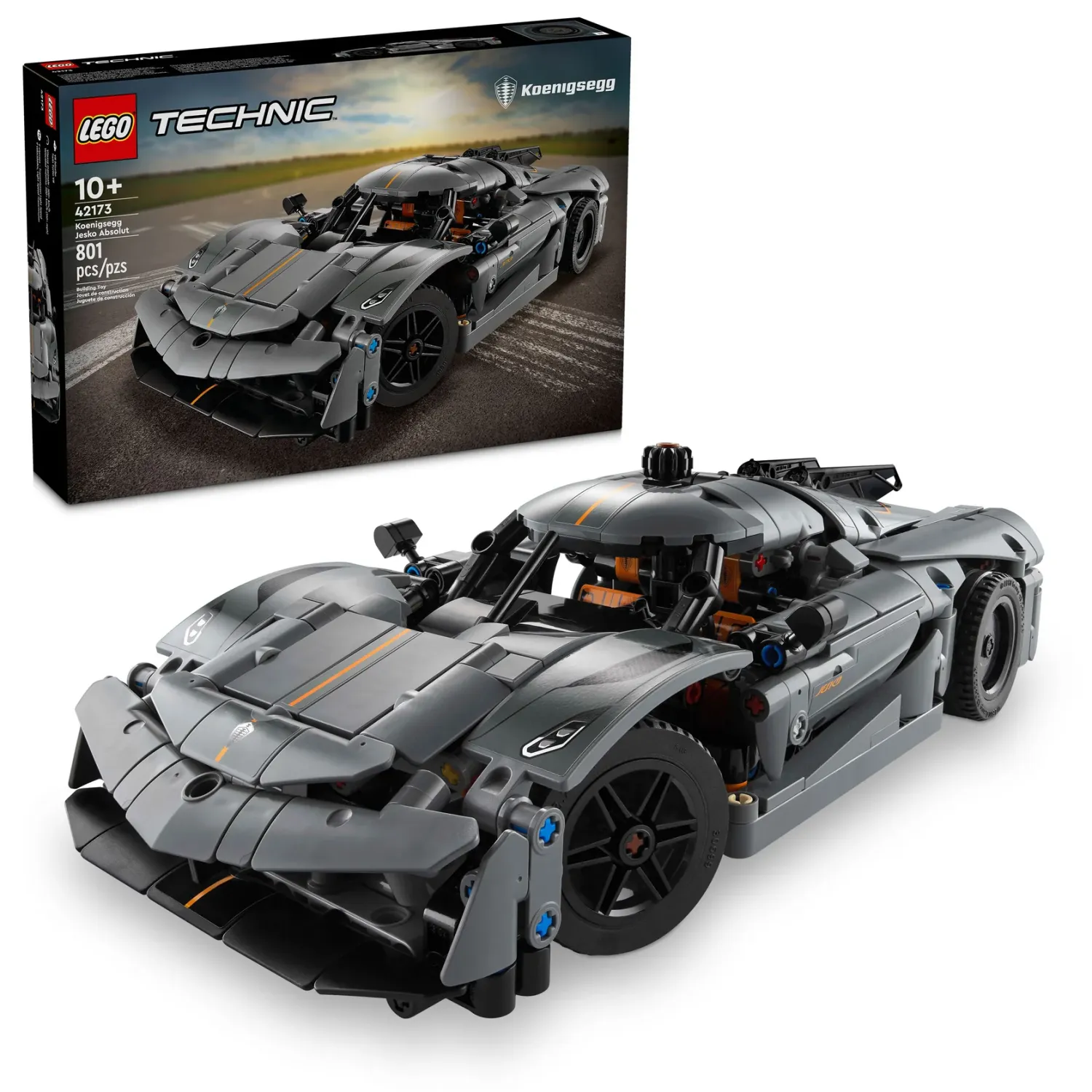 LEGO Koenigsegg Jesko Absolut Grey Hypercar