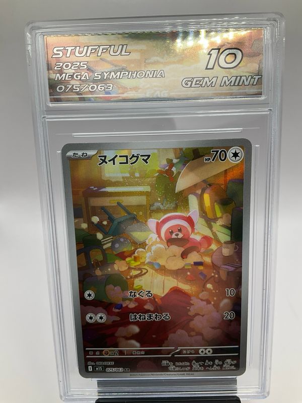 2025 POKEMON STUFFUL JAPANESE CAG 10 75