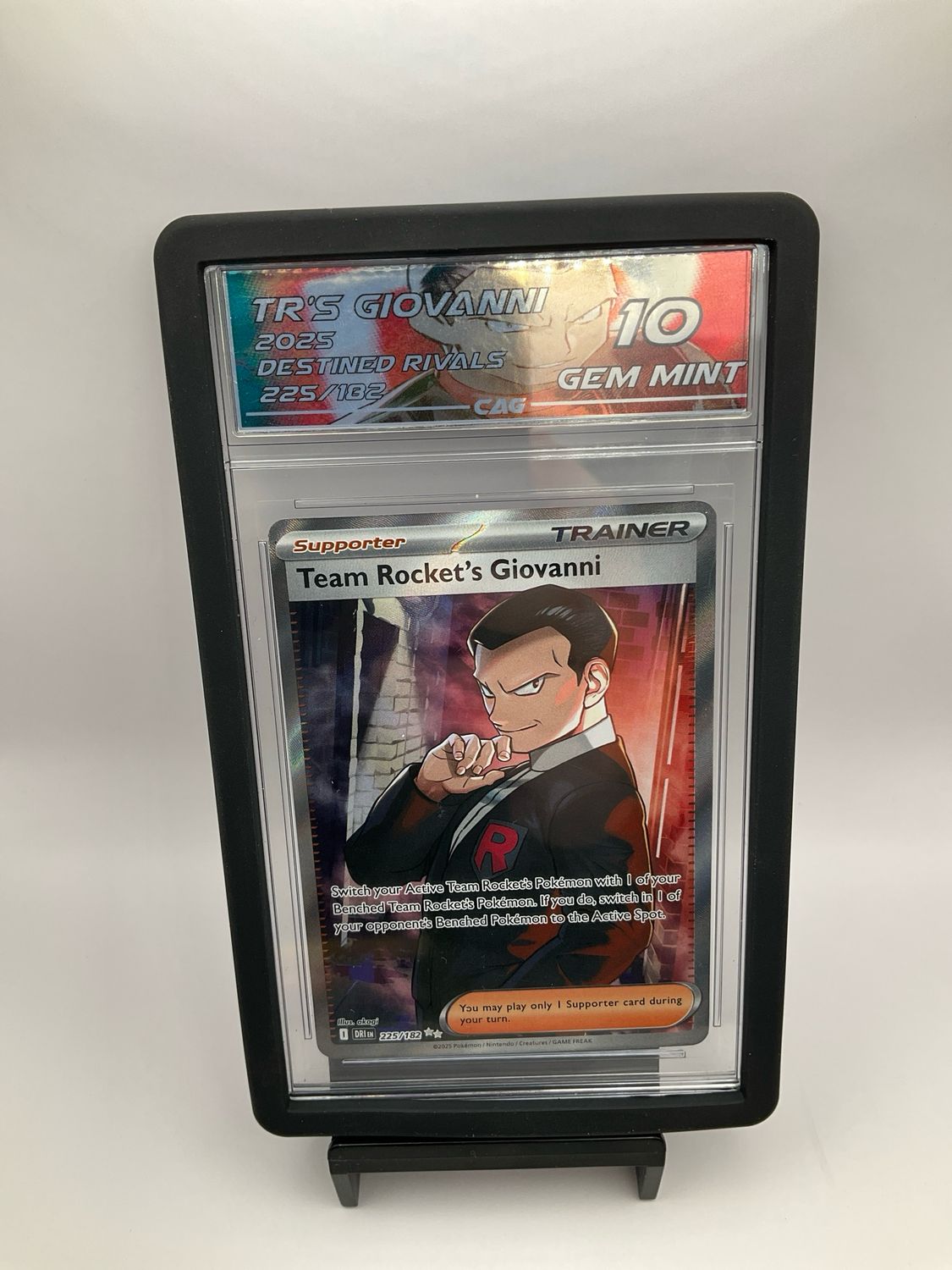 2025 POKEMON TEAM ROCKET'S GIOVANNI CAG 10 225