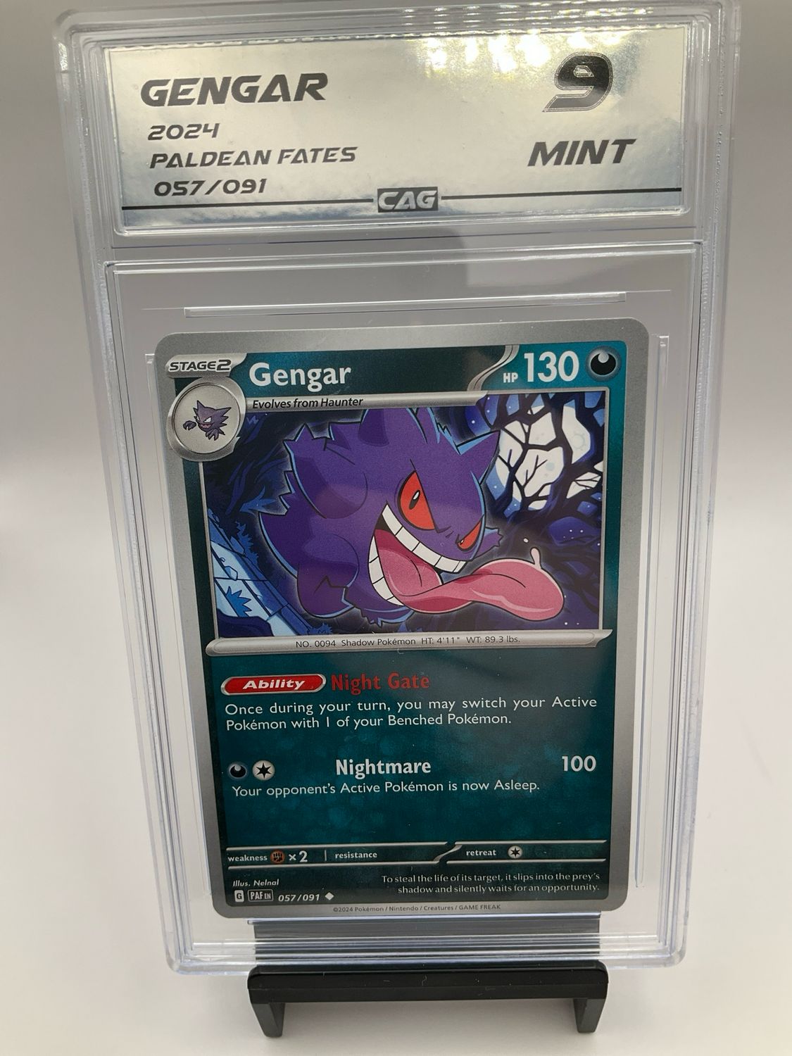2024 POKEMON GENGAR 57 CAG 9