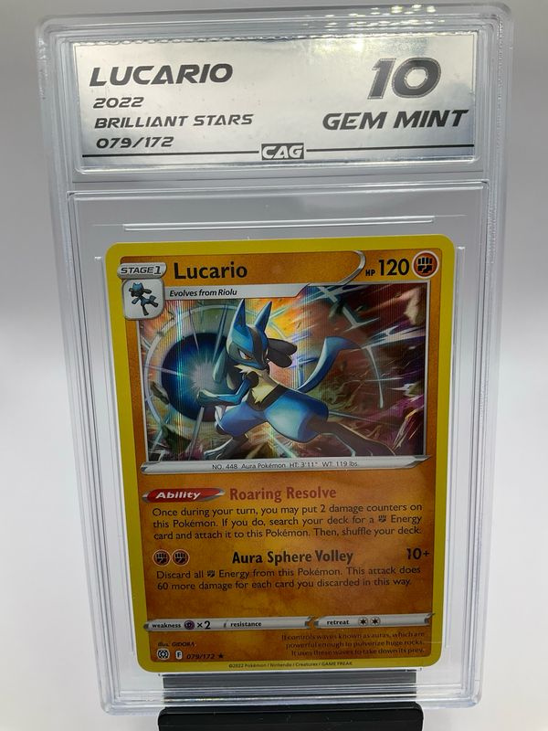 2022 POKEMON LUCARIO 79 CAG 10