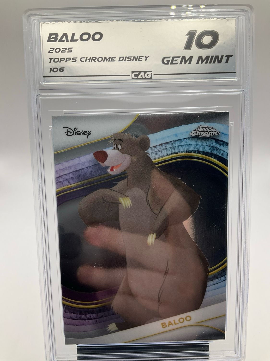 2025 TOPPS CHROME DISNEY BALOO 106 CAG 10