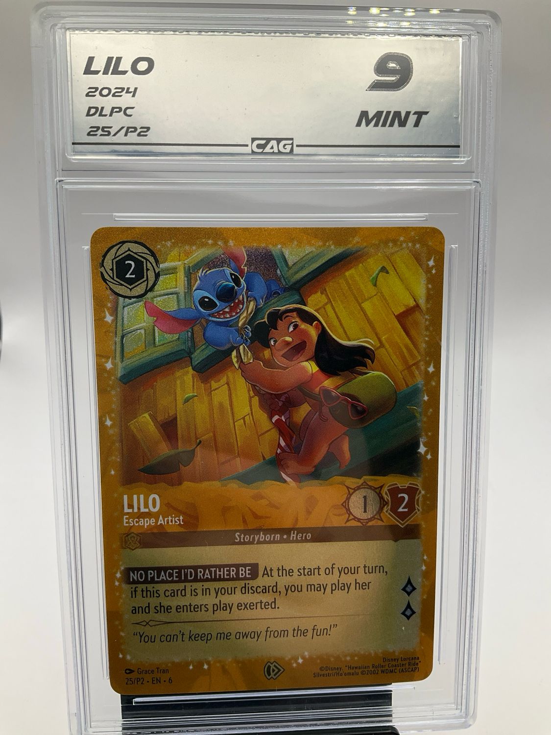 2024 DISNEY LORCANA LILO 25 CAG 9