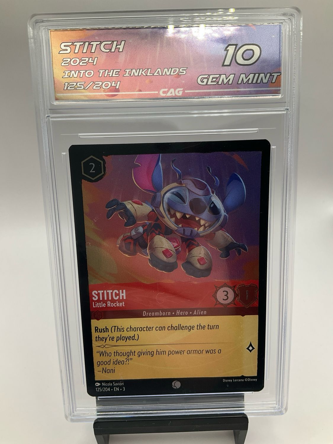 2024 DISNEY LORCANA STITCH 125 CAG 10