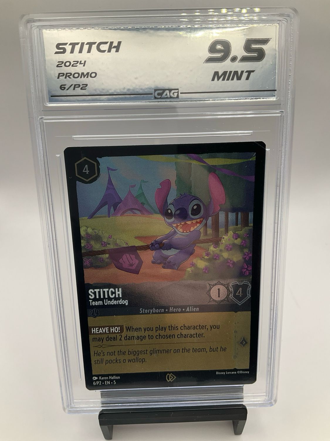 2024 DISNEY LORCANA STITCH 6 CAG 9.5