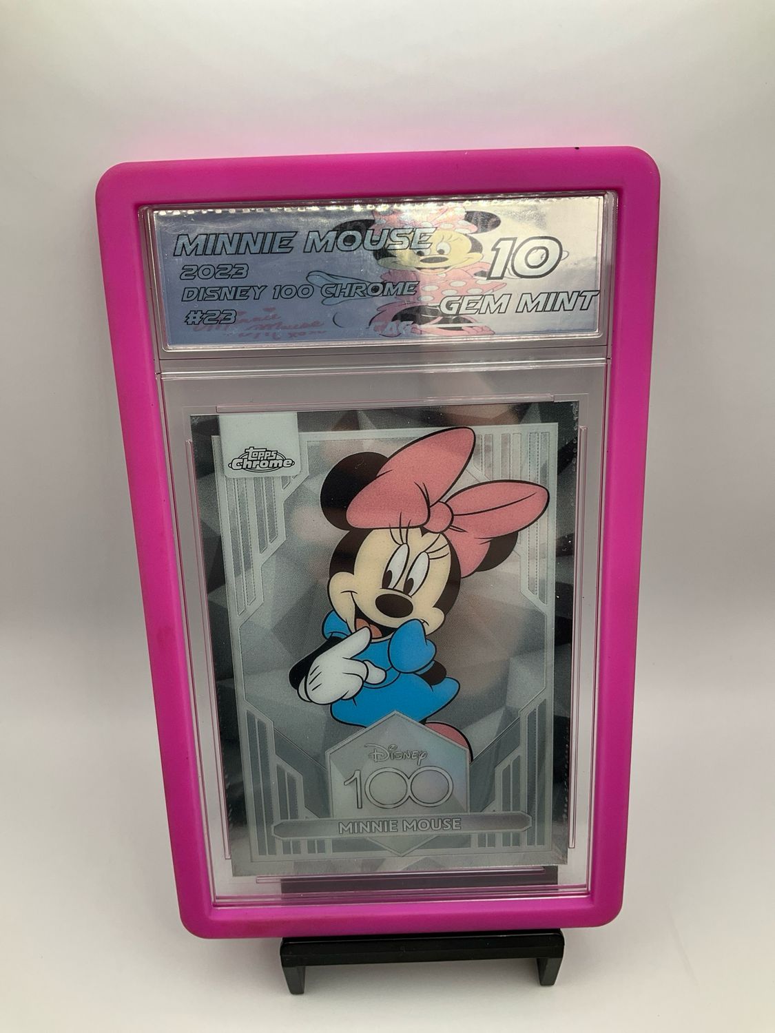2023 DISNEY 100 CHROME MINNIE MOUSE 23 CAG 10