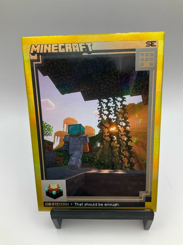 2025 MINECRAFT SE OBSIDION /50 GOLD NO. 161