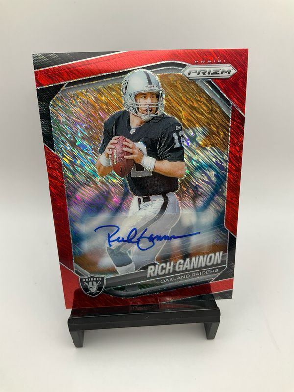 2025 PRIZM RICH GANNON RED SHIMMER AUTO 7/35