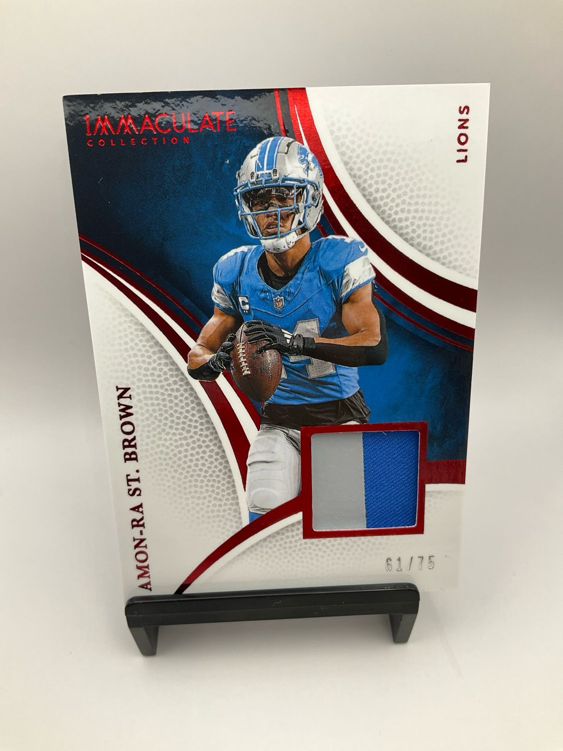 2025 IMMACULATE AMON -RA ST. BROWN RUBY PATCH 61/75