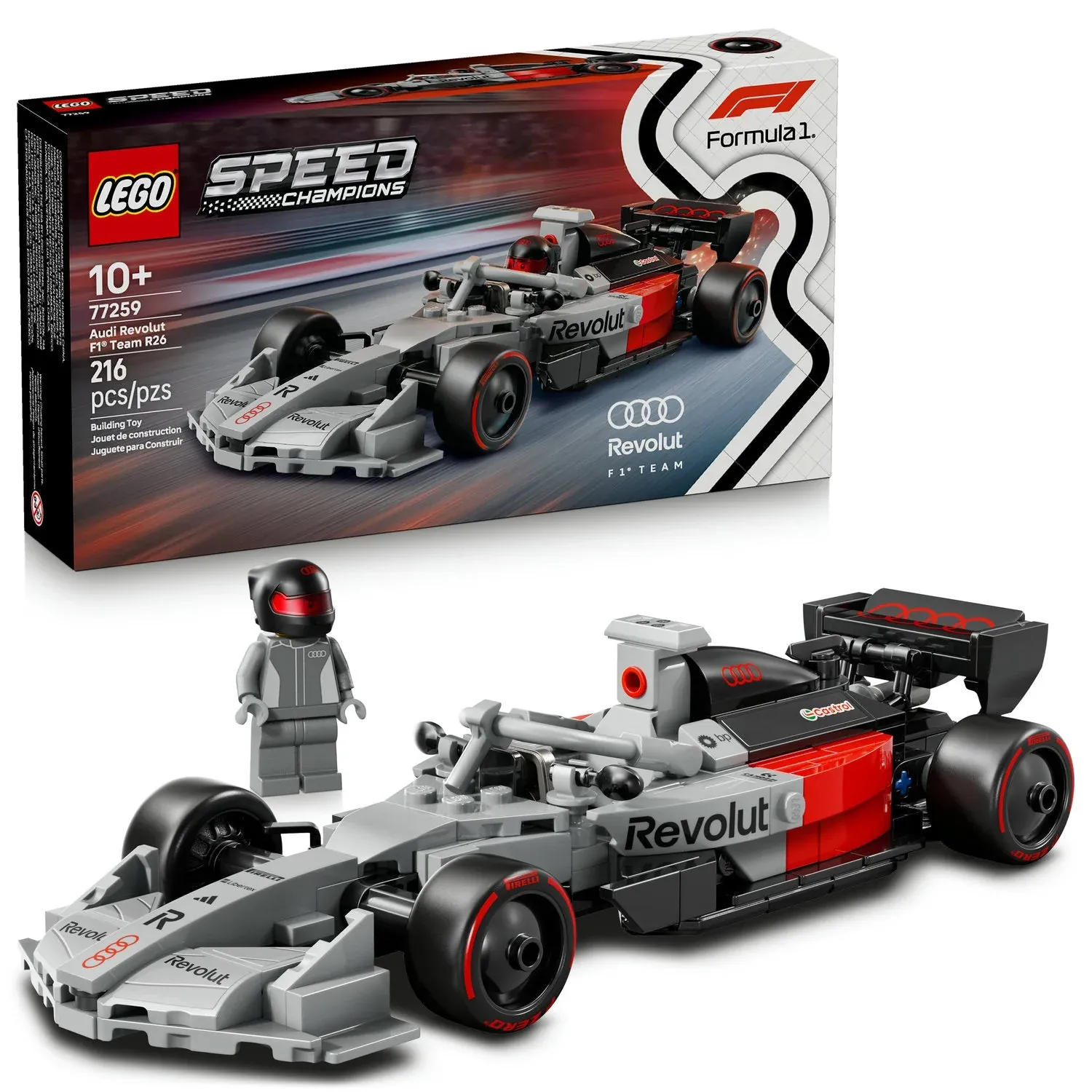LEGO Audi Revolut F1 Team R26 Race Car
