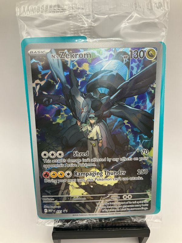 2025 POKEMON ASCENDED HEROES ETB PROMO N'S ZEKROM SEALED