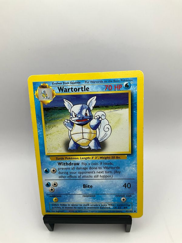 1999 POKEMON WARTORTLE 42/102