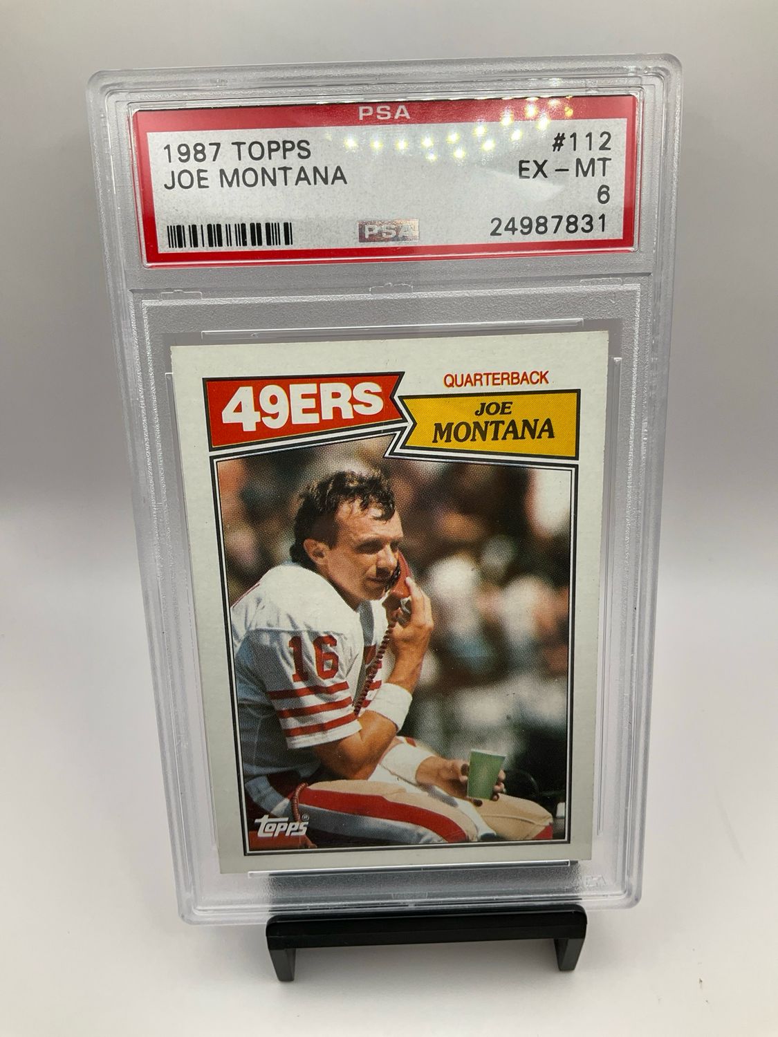 1987 TOPPS JOE MONTANA PSA 6