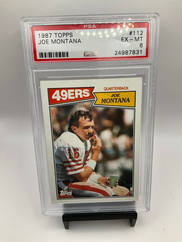 1987 TOPPS JOE MONTANA PSA 6